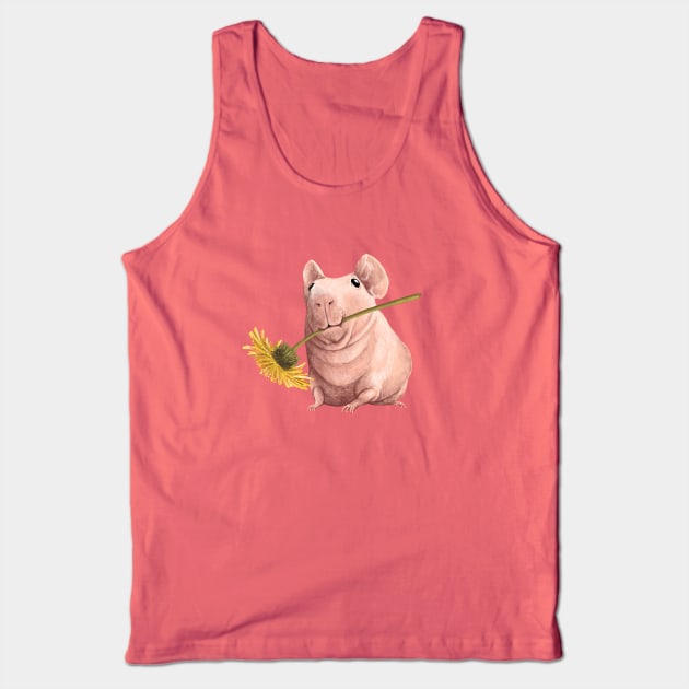 Naked Guinea Pig Tank Top by Sophie Corrigan